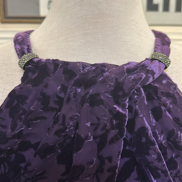 NWT “Ralph Lauren” purple velvet velvet evening gown - Picture 3 of 7